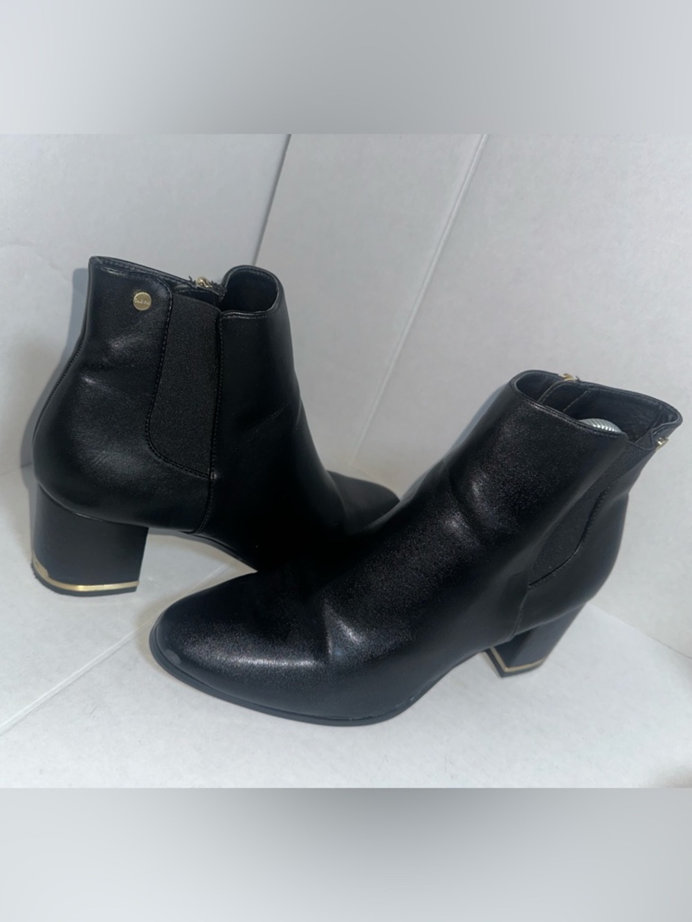 Calvin Klein Fioranna Woman’s Black Ankle Boots Size 10 - Picture 3 of 12